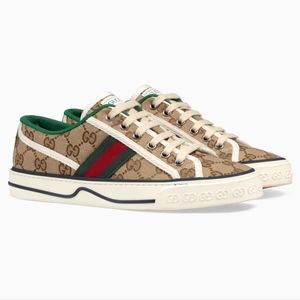 AUTHENTIC WOMEN'S GG GUCCI TENNIS 1977 SNEAKER